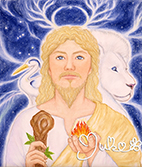 霊性の角と白い獅子